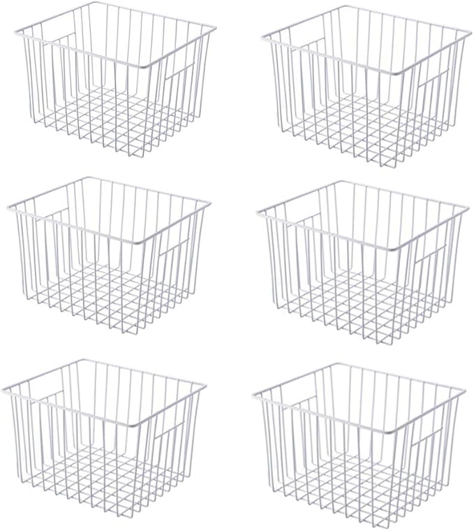Slideep 11'' Farmhouse Freezer Food Storage Organizer Baskets Modern by WelcometotheSlideep