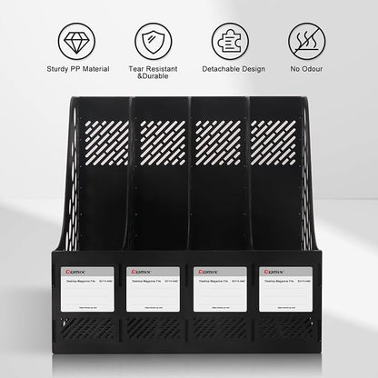 Comix Magazine File Holder Rack/Vertical Desktop File Organizer - Image 4
