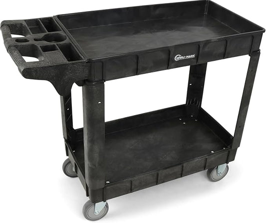 Rolling Utility Cart on Wheels, Heavy Duty Tool by SIMPLI-MAGIC