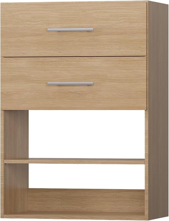 2 Drawer Short Tower Closet Unit, Modular Closet System, Wood Closet System - Image 9