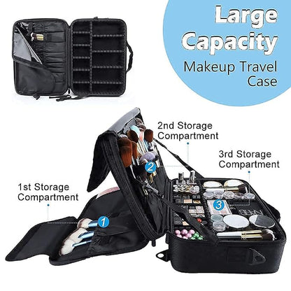 gzcz Travel Makeup Bag, Professional Cosmetic Bags - Image 4