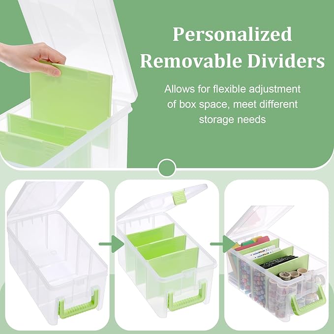BTSKY Clear Plastic Dividing Storage Box - Image 3