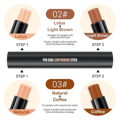 evpct 4 Colors Contour Stick Makeup Set Concealer Stick Cream Contouring - Image 2