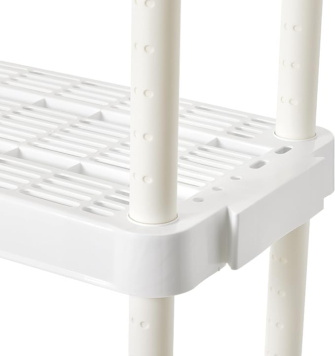 Gracious Living 4 Shelf Adjustable Height Medium Duty Storage Unit 14 x 32 x - Image 9