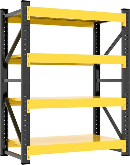 4000LBS Garage Storage Shelves, 4 Tier Metal Utitly Shelves Industrial Shelving by Unknown