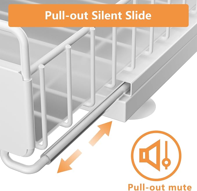Under Sink Organizer, High Adjustable 2 Tier Under Kitchen Sink Organizer - Image 3