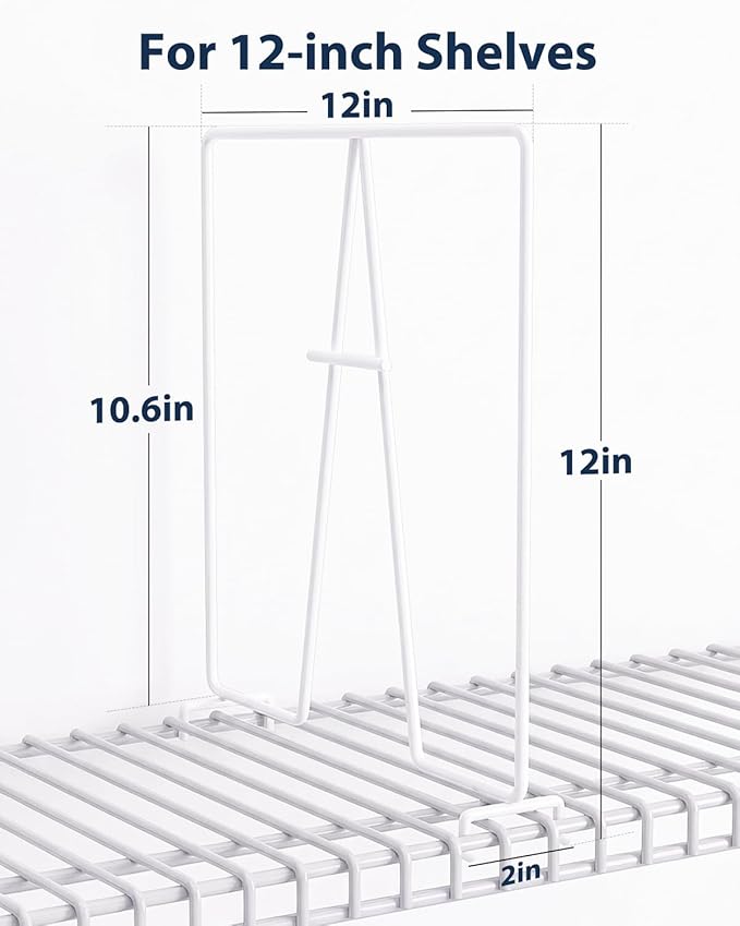 Supforce 8 Pack Wire Shelf Dividers - Image 6