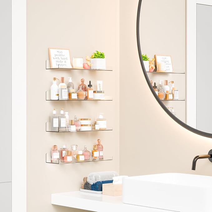 Yieach 4 Pack 15" Acrylic Shelves - Image 6