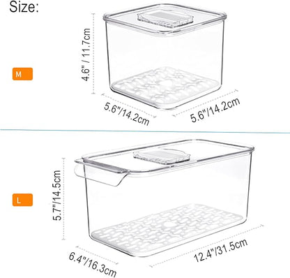 iPEGTOP Fridge Produce Saver Food Storage Bin Containers, Stackable - Image 7