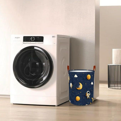 Laundry Baskets 15.7x19.7 Inch Large Astronaut Moon Star Space Design - Image 7