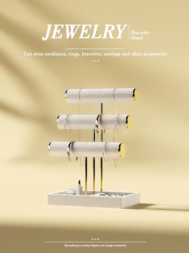 3 Tier Bracelet Holder Display, Jewelry Holder Organizer - Image 6