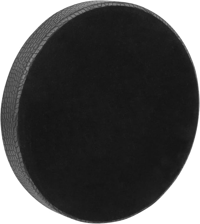 HofferRuffer Faux Leather Round Serving Tray, Vegan Croco Leather Decorative - Image 8