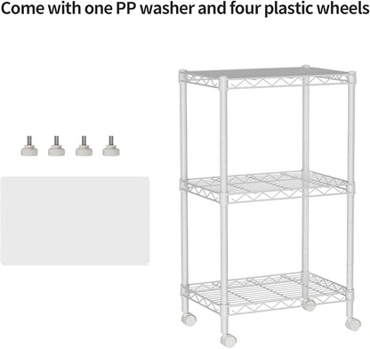 Golpart Small Shelves Storage Wire Metal Adjustable Shelf Unit - Image 4