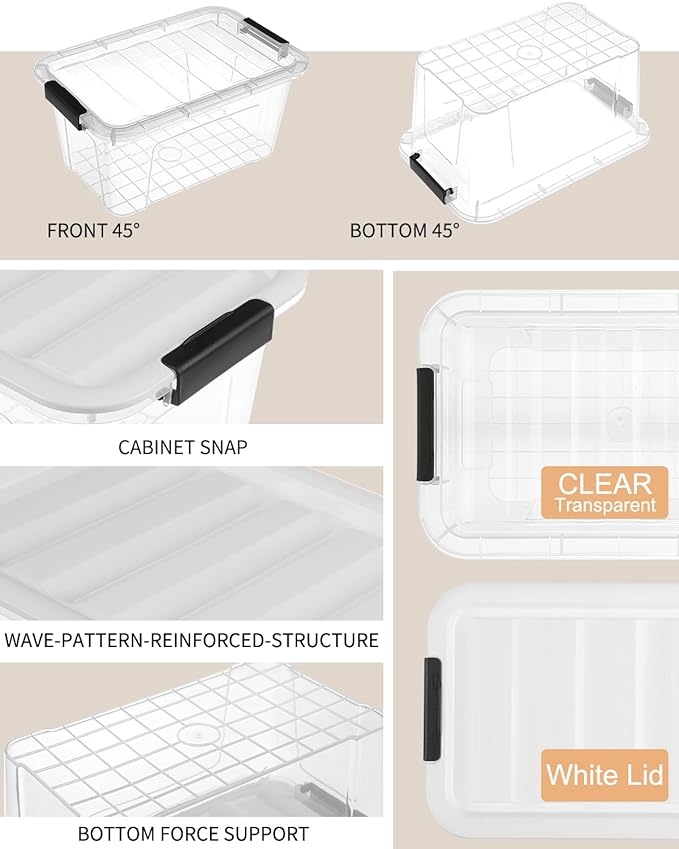 EOENVIVS Plastic Storage Bins - Image 4