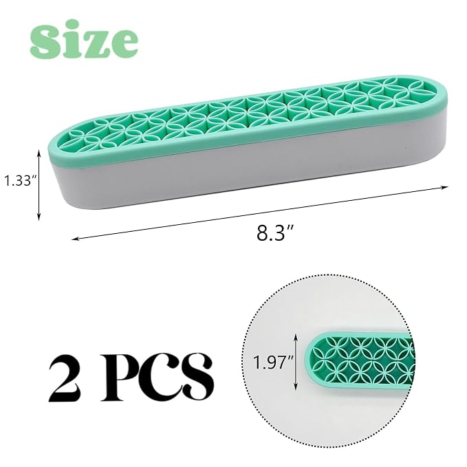 TANG SONG 2 PCS Silicone Make up Brush Holder Cosmetic Storage Box Desktop - Image 2