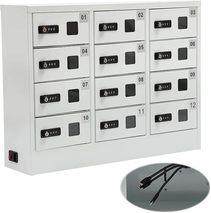 12 Slot Cellphone Charging Station Cell Phone Locker by juckeyroot
