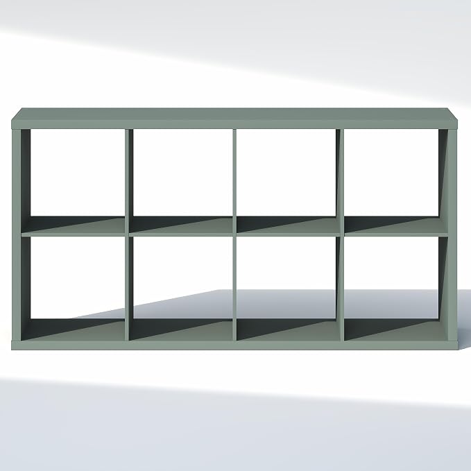 Furinno Cubic Extra Thick 8-Cube Closet Organizers and Storage, Sage Green | - Image 8