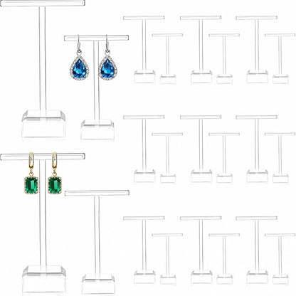 Acrylic Earrings Display Holder T-bar Earrings Stand Holder Tree Stand by Jetec