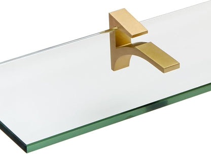 Spancraft Glass C-6x12-Brushed Bronze Cardinal Glass Shelf, Brushed Bronze - Image 2