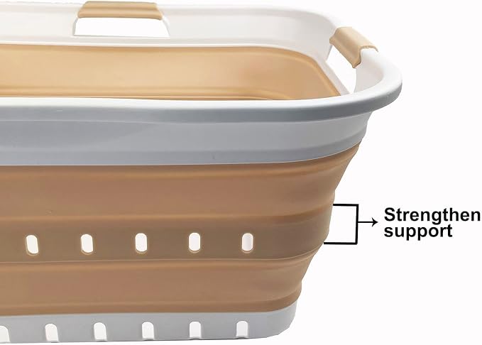 SAMMART 42L Collapsible Plastic Laundry Basket - Image 4