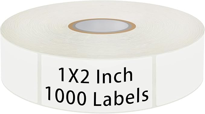 1000 Blank Removable Freezer Labels, Date Label 1x2 Inch Food Storage Stickers by SXDMHYB