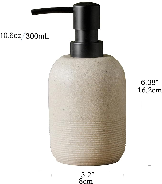 Soap Dispenser Beige, Hand Soap Lotion Dispenser - Image 6