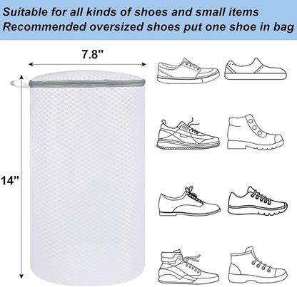 Vivifying Shoe Washing Machine Bag, 2 Pack Honeycomb Mesh Laundry Bag - Image 2