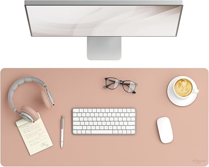 Smead Desk Pad, Vegan Leather Desk Mat by SMEAD