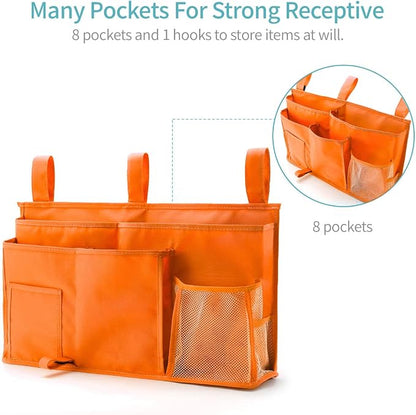 Bseash Bunk Bed Organizer, Bedside Caddy Hanging Bed Organizer Storage Bag 8 - Image 2