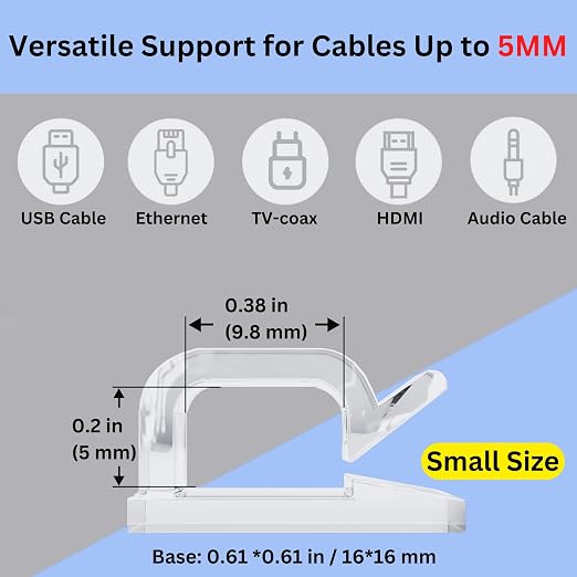 Outdoor Light Clips, Adhesive Cable Clips - Image 3