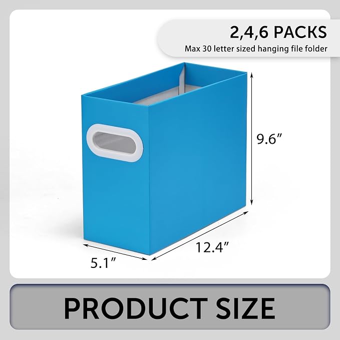 Hanging File Organizer, Cardboard File Folder Organizer - Image 2