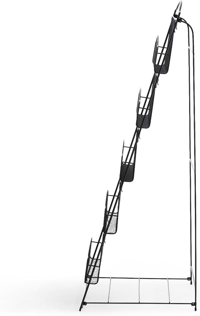 Safco Onyx Mesh Magazine Holder, Ladder Style Display Rack - Image 2