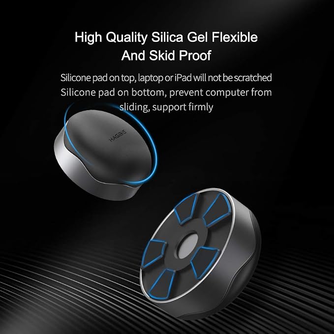 Laptop Cooling Pad, Hagibis Ergonomic Laptop Stand Small Invisible Cooler Ball - Image 4
