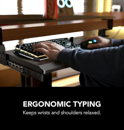Hemudu Keyboard Tray Under Desk Pull Out - Image 2