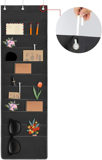 HAOHAN 10 Pockets Over Door Hanging Wall File Organizer, Oxford Cloth Storage - Image 4