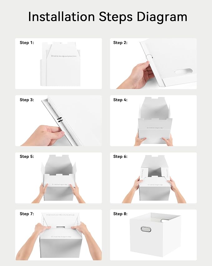 Portable Collapsible Cardboard File Box - Image 5