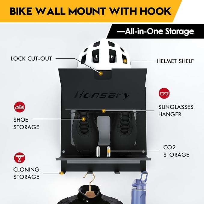 Wall Bike Rack, Bike Storage Wall Mount System - Image 6