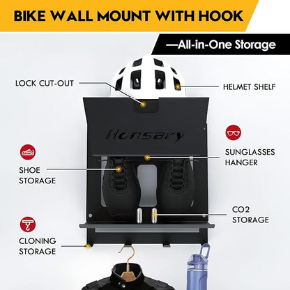 Wall Bike Rack, Bike Storage Wall Mount System - Image 6