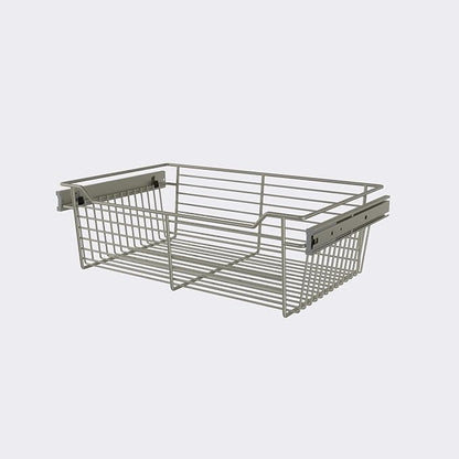 Classic 24" Closet Wire Basket in Satin Metal by CustomClosets