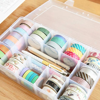 Adjustable 15-Compartment Grid Slot Plastic Storage Box Jewelry Bead Tool - Image 5