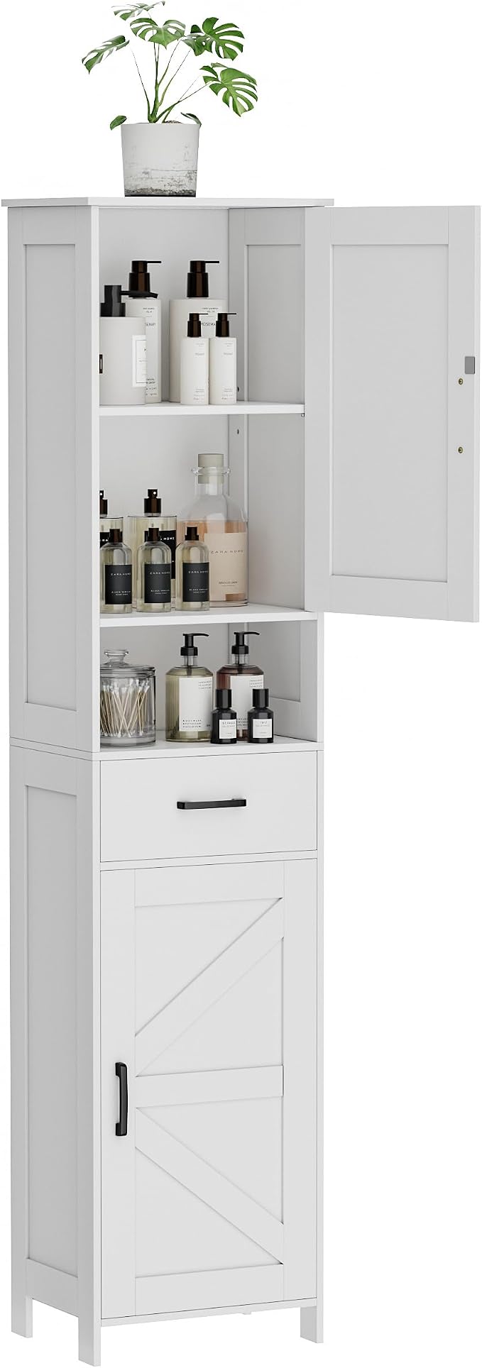 Homhedy 67" H Tall Bathroom Storage Cabinet - Image 8