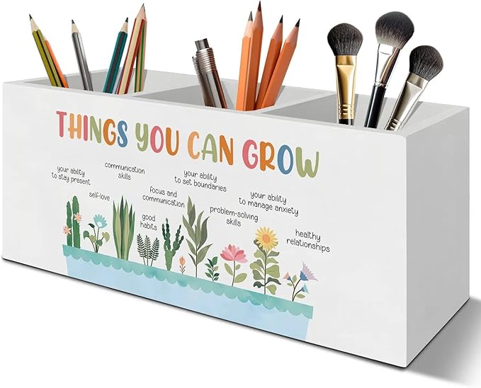 Self Growth Mental Health Pen Pencil Holder Organizer by Unknown