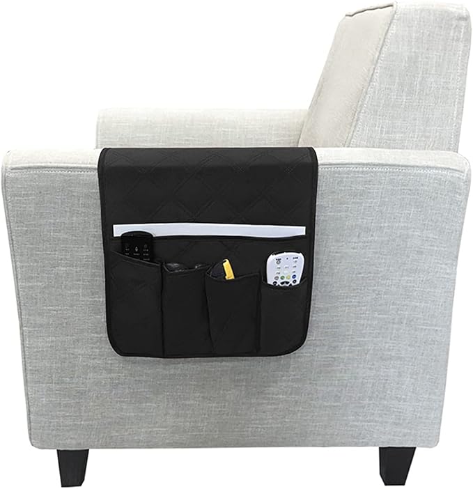 IPENNY Couch Sofa Armrest Organiser Chair TV Remote Holder Bed Storage Pocket - Image 2