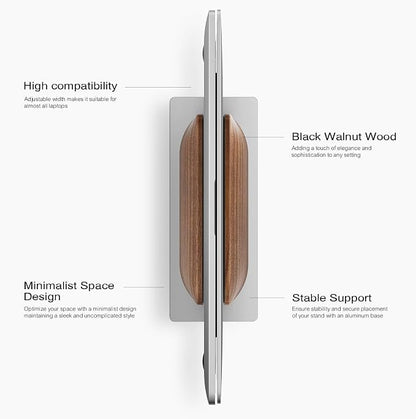 UPERGO Vertical Laptop Stand for Desk, Laptop Holder to Dock MacBook, MacBook - Image 2