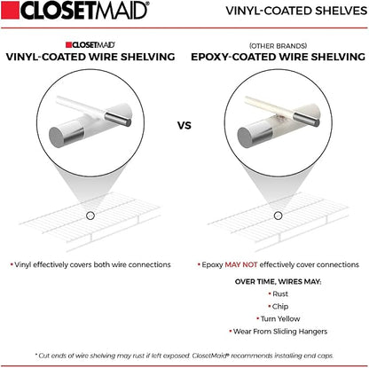 ClosetMaid ShelfTrack Wire Closet Organizer System, Adjustable from 4 to 6 Ft. - Image 8