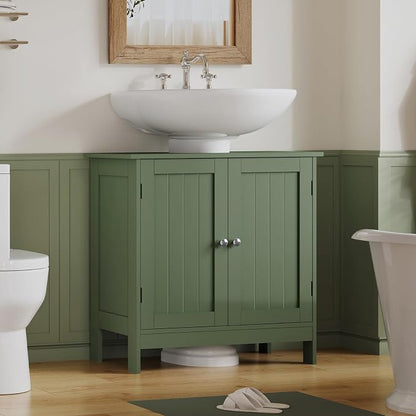 TEENFON Pedestal Sink Storage Cabinet, Under Sink Cabinet - Image 2