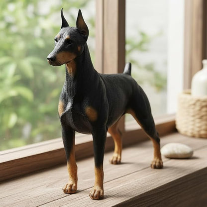 Comfy Hour 7" Doberman Dog Figurine, Realistic Lifelike Animal Statue, Standing - Image 5