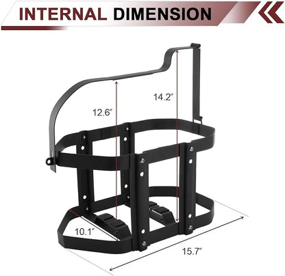 5 Gallon Gas Can Holder, Metal Steel Fuel Container Mount Bracket Compatible - Image 7