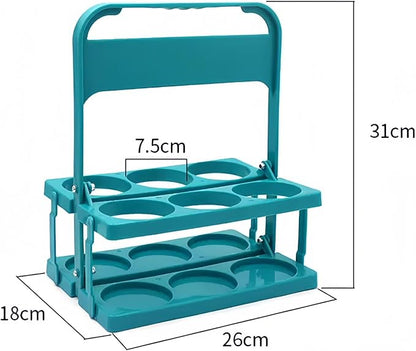 Foldable Beer Carrier 2/4/6 Pack, Heavy-Duty Plastic Drink Caddy, Portable - Image 8