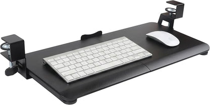 Keyboard Tray Under Desk Clamp, 26.77" Large Slide-Out Keyboard and Mouse Tray by TECLUCK